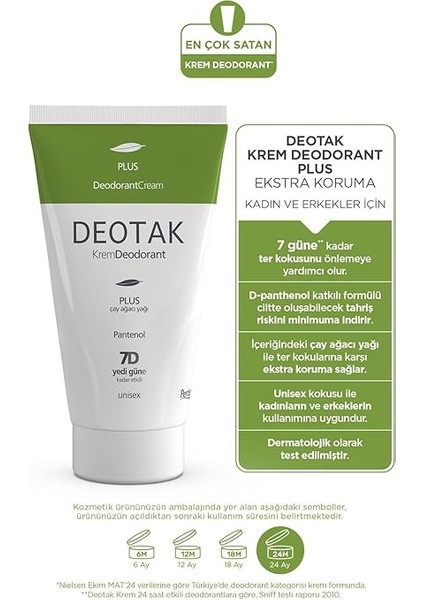 Plus Ekstra Koruma 7 Güne Kadar Etkili Krem Deodorant 35 ml modelleri