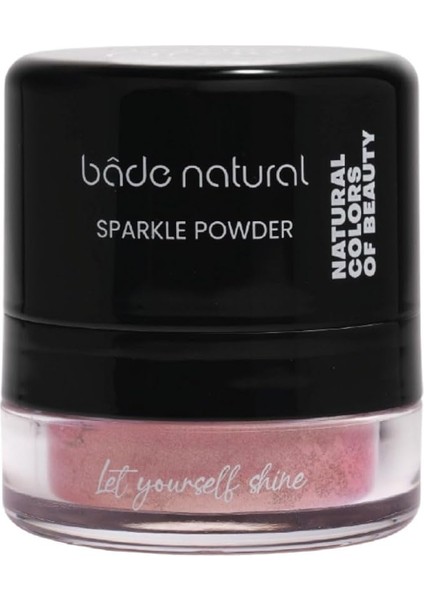 Natural Sparkle Powder Shinny Pink Çok Amaçlı Toz Işıltılı AYDINLATICI%100 Doğal