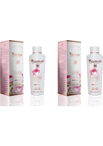 2 Adet Gülbirlik Gül Suyu Doğal 250 Ml.