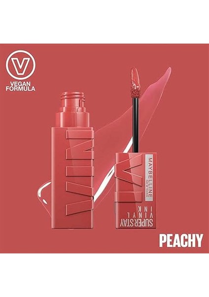 New York Super Stay Vinyl Ink Uzun Süre Kalıcı Likit Parlak Ruj 15 Peachy modelleri