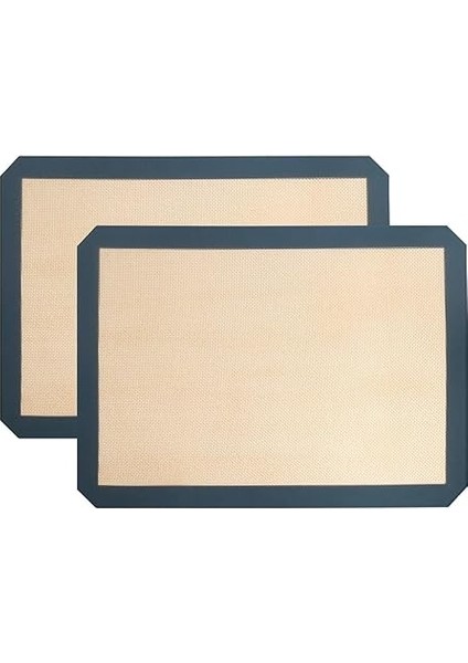 Fırınlanabilir Kendinden Yağlı Silikon Pişirme Matı, Profesyonel Silpat Yanmaz Yapışmaz Yıkanabilir Silikon Pişirme Matı 30CMX40CM fırsatları