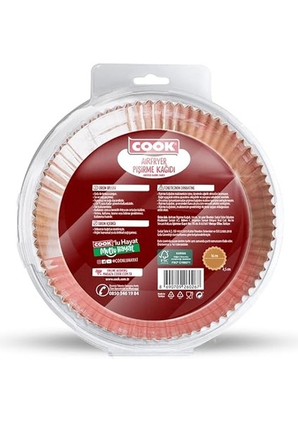 Airfryer Pişirme Kağıdı Standart 16 cm x 50 Adet fiyatları