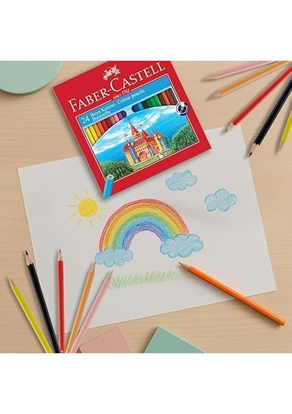 Karton Kutu Boya Kalemi, 24 Renk, Yumuşak ve Canlı Renkler, Kolay Açılır, Kırılmaya Dayanıklı Uçlar, Uç Kırılmasına Karşı Dayanıklılığı Artıran Özel Yapıştırma Sistemi fiyatları