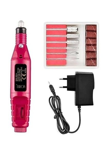 Parça Çantalı Manikür Pedikür Seti ve Elektrikli 12V Tırnak Törpü Manikür Pedikür Makinesi Set fiyatları