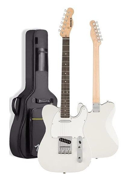 TLX-50WH-30AMP Tele Kasa Gül Klavye 2 Single-Coil 30W Amfili Elektro Gitar modelleri