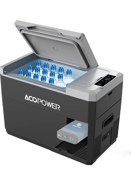 V28 12/24/220VOLT 28LITRE Kompresörlü Outdoor Oto Buzdolabı (Akü Dahil Değildir)