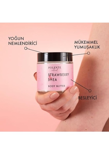 Natural - Çilek &amp; Shea Body Butter/yoğun Vücut Nemlendiricisi (100 Ml) modelleri