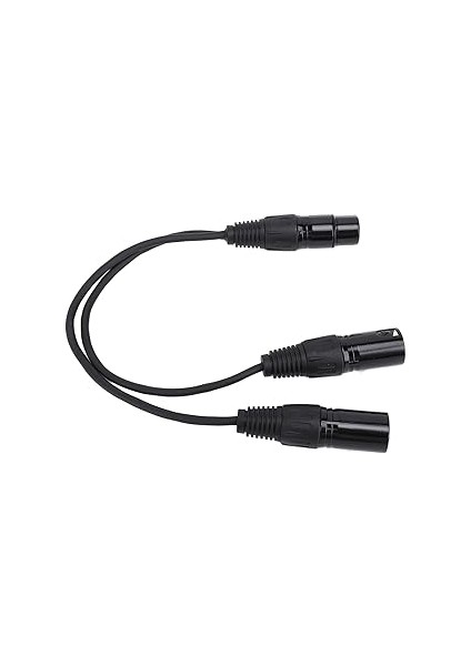 Splitter Kablosu 3 Pin Dişi - Erkek Yama Kablo Dengeli Mikrofon Splitter Kablosu - Mikrofon Uyumluluğu - Mixboard Uyarlanabilir modelleri