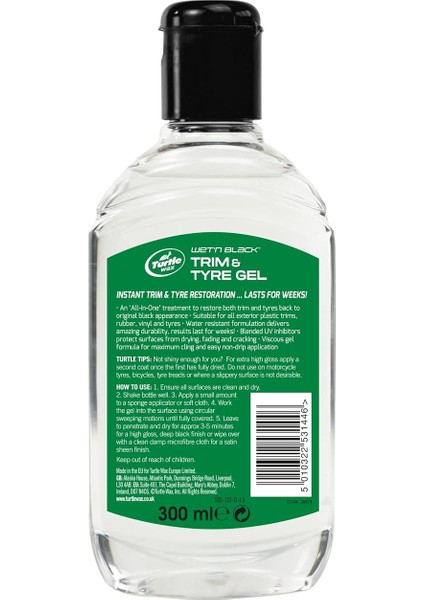 Wax Lastik Parlatıcı Jel 300 ml modelleri