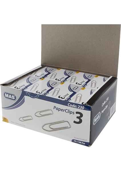 Nikel Kaplı Ataş, No:3, 24 x 100 Adet