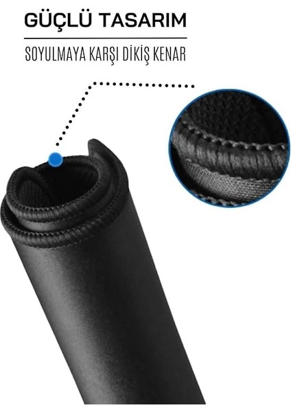 Oyuncu Mousepad 100 x 50 cm – Kaymaz Tabanlı, Kenar Dikişli, Hassas ve Dayanıklı Gaming Mouse Pad – Siyah fırsatları