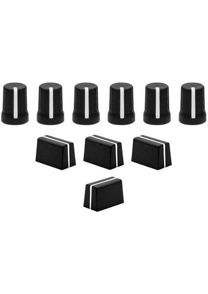 Techtools Chroma Caps Lite Pack (Black) | Chroma Caps Lite Paketi: 6x Super Knobs, 3x Fader Pro, 1x Magvel Fader Pro