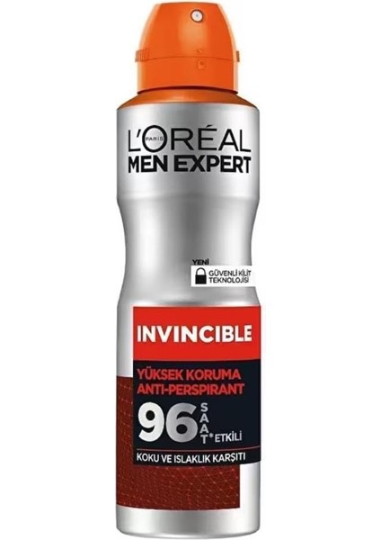 Parıs Men Expert Invincible Anti Perspirant Sprey Deodorant 150 ml