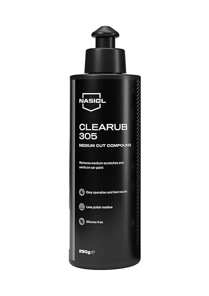 Clearub 305 Orta Çizik Giderici Pasta 250G Polisaj Pastası, Çizik Giderme, Pasta Cila, Boya Parlatma
