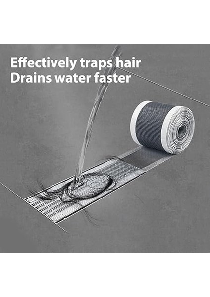 Mutfak Lavabo Duşakabin Küvet Süzgeci Saç Toplayıcı Banyo Gider Tıkanma Önleyici Elek Kesilebilir Pvc File, Herhangi Bir Uzunlukta Kendin Yap Kullan At Duş Tahliyesi Kapak Süzgeci 4 Metre fiyatları