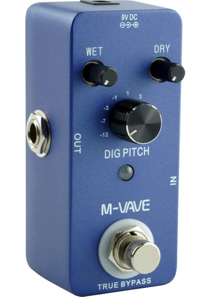 M-Vave Dıg Pıtch True Bypass'lı Gitar Efekt Pedalı 9 Pitch Shift Teri Çinko Alaşım Shell Mini Tek Tip