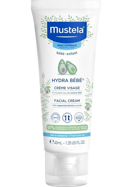 Mustela Hydra Bebe Yüz Kremi 40ML 1 Paket (1 x 1 Adet)