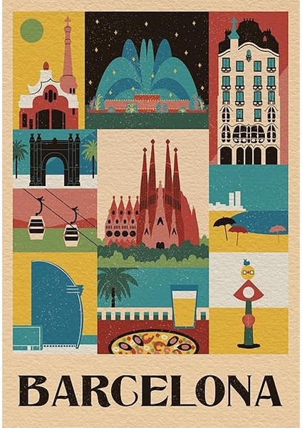 - 39847 - Style In The City Puzzle Barcelona - 1000 Pezzi - Puzzle Adulti, Puzzle Città, Illustrazioni D'autore, Verticale, Divertimento Per Adulti, Made In Italy fiyatları