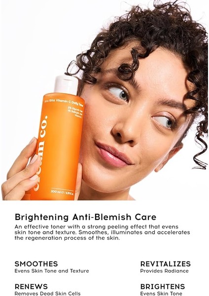 Co. Aha/bha Vitamin C Daily Toner, Akne ve Leke Karşıtı Tonik, 200 ml fiyatları