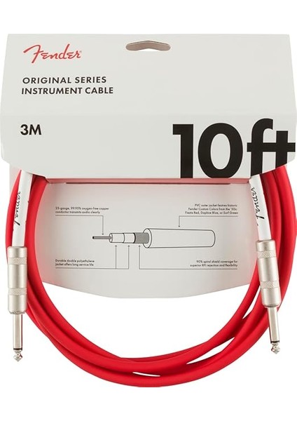 Original Series Instrument Cables 3 Metre - Fiesta Red Enstrüman Kablosu modelleri
