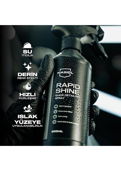 Rapidshine Araçlar Için Hızlı Nano Detailer Spreyi 500 Ml, Kolay Uygulama, 6 Ay Dayanım modelleri
