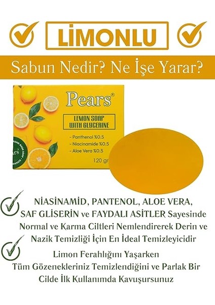 Gliserinli Limon Sabunu, 120 Gram fiyatları