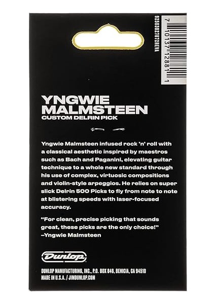 Dunlop Pena Signature Yngwie Malmsteen Delrin 2 mm 6 Adet, Kırmızı fiyatları