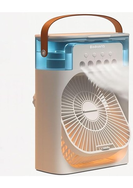 Vantilatör Masaüstü Süper Sessiz Masa Fan Su Püskürtmeli Mini El Hava Senletici Nemlendirici