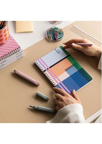 A5 Spiralli Ders Çalışma Planlayıcısı - Study Planner - Sınava Hazırlık Ayt-Tyt-Kpss-Ales-Yds Renkli indirimleri