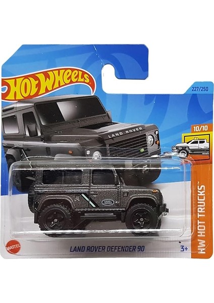 Wheels - Land Rover Defender 90 - Hw Hot Trucks 10/10 - HKJ05 - Short Card - Arazi Aracı - Mattel 2023