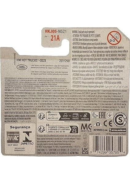 Wheels - Land Rover Defender 90 - Hw Hot Trucks 10/10 - HKJ05 - Short Card - Arazi Aracı - Mattel 2023 modelleri