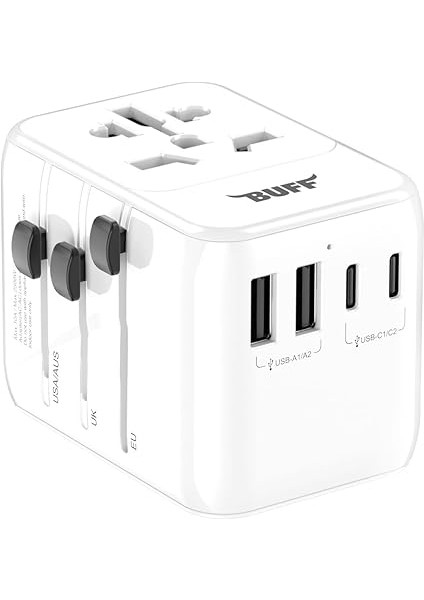 Labs BL80 Universal Seyehat Şarj Adaptörü 35W Gan Çoklu Priz Dönüştürücü (Beyaz) fiyatları