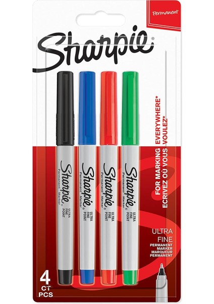 Ultra Fine, Süper Ince Uç, Karışık 4'lü Paket