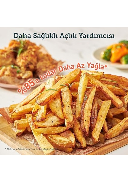 Airfryer 100 Tarif Yemek Kitabı, 1700-WATT Max Xxl 5,5 L Dijital Dokunmatik Hava Fritözleri 11 Ön Ayarlı Fırın, Yağsız Sıcak Ocak, Yapışmaz Sepet, Beyaz fırsatları
