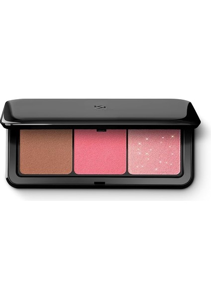 Milano Multi Finish Trio Blush &amp; Bronzer Palette 03 | Yüz Paleti, 1 Bronzlaştırıcı ve 2 Allık, Mat ve Metalik Kaplama