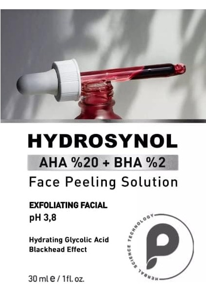 Hydrosynol Ton Eşitleyici Aha%20 Bha%2 Peeling Serum 30 ml modelleri