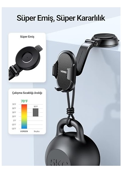 Araç Telefonu Tutacağı Vantuz Pano Tutacağı iPhone 15 Pro Max Plus 14 13 Galaxy F34 S23 Ultra Huawei Mate 60 Pro Redmi K60 Ultra Vesaire ile Uyumlu modelleri