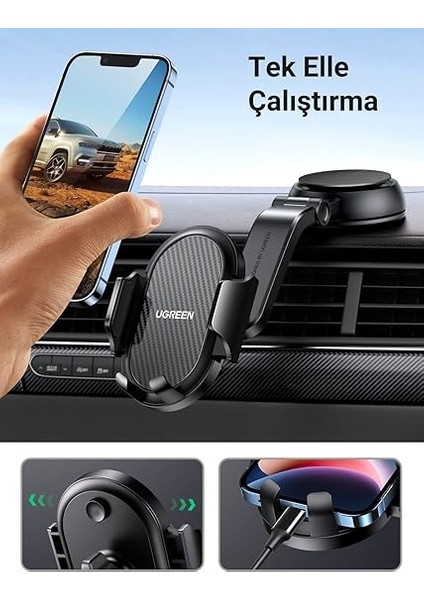 Araç Telefonu Tutacağı Vantuz Pano Tutacağı iPhone 15 Pro Max Plus 14 13 Galaxy F34 S23 Ultra Huawei Mate 60 Pro Redmi K60 Ultra Vesaire ile Uyumlu fırsatları