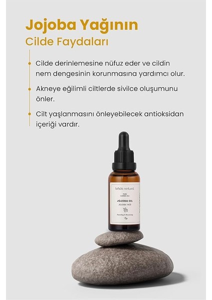 Natural Jojoba Yağı Soğuk SIKIM%100 Saf 30 ml fırsatları
