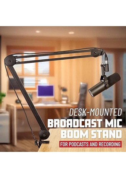Frameworks GFWMICBCBM2000 | Yayıncı/podcast/streaming/youtuber Için Masaüstü Akrobat Boom Kollu Mikrofon Standı indirimleri