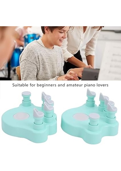 Parmak Eğitmenleri, Piyano Parmak Eğitim Cihazı El Düzeltici Gücü Egzersiz Gitar Piyano Için Anti Katlanır Düğme (Green) modelleri