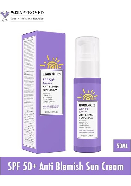 Spf 50+ Leke Karşıtı Güneş Kremi 50 ml fırsatları