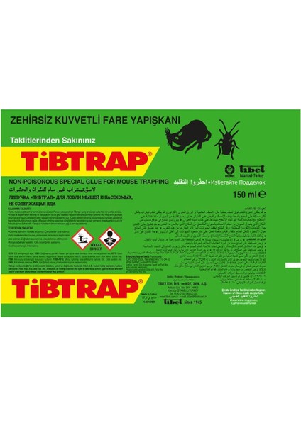Tibtrap 1203401 Fare Yapışkanı, Kuvvetli ve Zehirsiz fiyatları