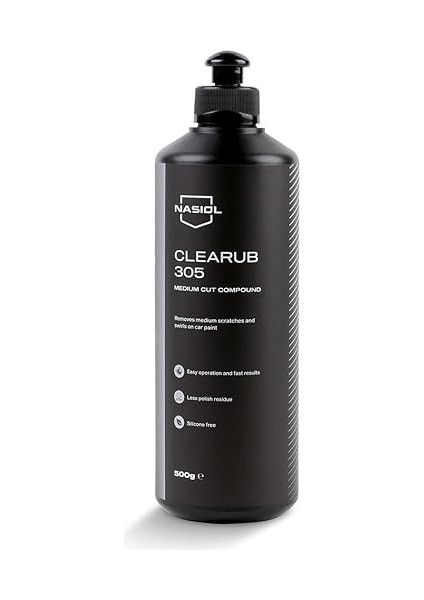 Clearub 305 Araç Orta Çizik Giderici Pasta CILA-500 Gr-Boya Koruma Parlatma Wax, Detailing, Güçlü Çizik Alıcı Araç Pasta Cila, Boya Koruyucu ve Parlatıcı Oto Polisaj