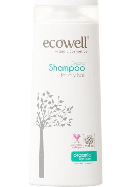 Organik Yağlı Saçlar Için Vegan Saç Şampuanı (1 x 300 Ml)