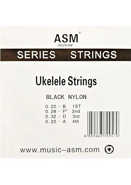 Asm Aegean Ukulele Teli Takım Siyah modelleri