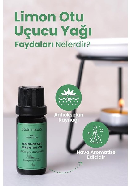 Natural Limon Otu Uçucu YAĞI%100 Saf 10 ml fiyatları