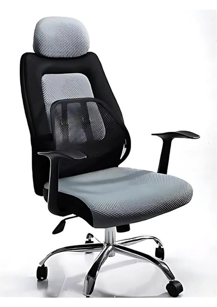 Ortopedik Sırt ve Bel Destek Minderi – Fileli Terletmeyen Ayarlanabilir Sırt Dayama Filesi | Ofis, Araba ve Ev Koltuğu Için Ergonomik Bel Desteği