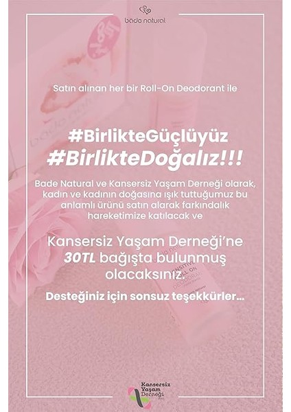 Natural Doğal Roll On Floral Blends Deodorant Hassas Ciltler Için Ter Kokusu Önleyici Vegan 50 ml fiyatları