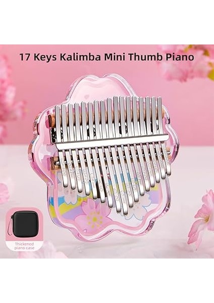 Kalimba Mini Başparmak Piyano 17 Tuşlar Taşınabilir Müzik Aleti Karikatür Sevimli Kalimba Başparmak Piyano Müzik Kutusu Yeni Başlayanlar Için Ilginç Parti Seyahat Başparmak Piyano Enstrümanı fiyatları